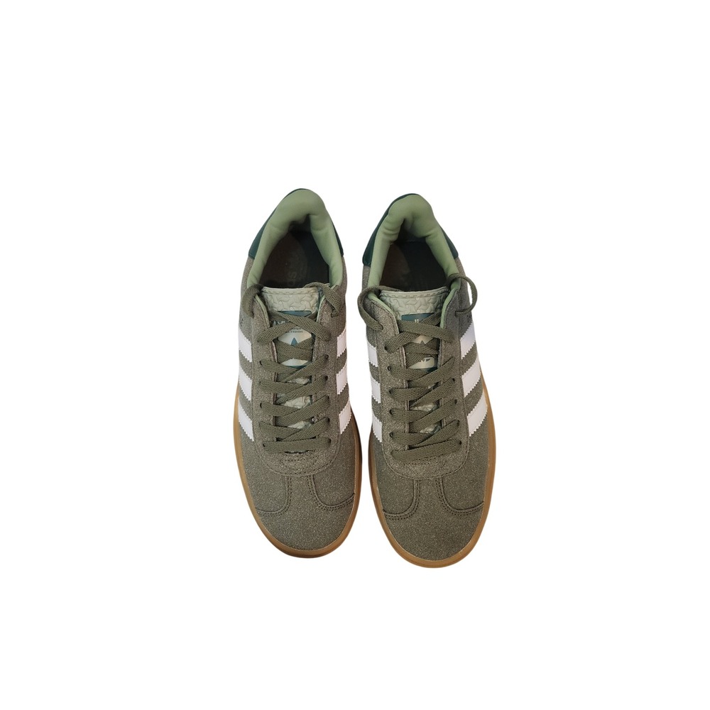 Adidas Gazelle Bold Olive Green Suede Platform Sneakers ID6998 Mens 7 Womens 9